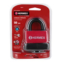 Candado laminado 50mm Hermex, recubierto de plástico