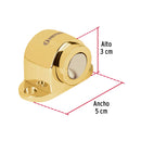 Tope para puerta magnético Hermex, acabado latón