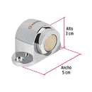 Tope para puerta magnético Hermex, acabado latón