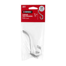 Gancho Hermex doble largo y corto tipo perchero, cromo mate