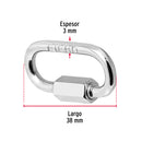 Bandola de acero de 1/8" con seguro, Fiero