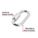 Bandola de acero de 1/4" con seguro, Fiero