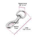 Bandola de zinc de  7/8" giratoria, Fiero
