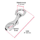 Bandola de zinc de 1" giratoria, Fiero