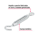 Tensor zinc 3/16" gancho-argolla, Fiero