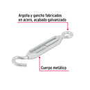 Tensor zinc 1/4" gancho-argolla, Fiero