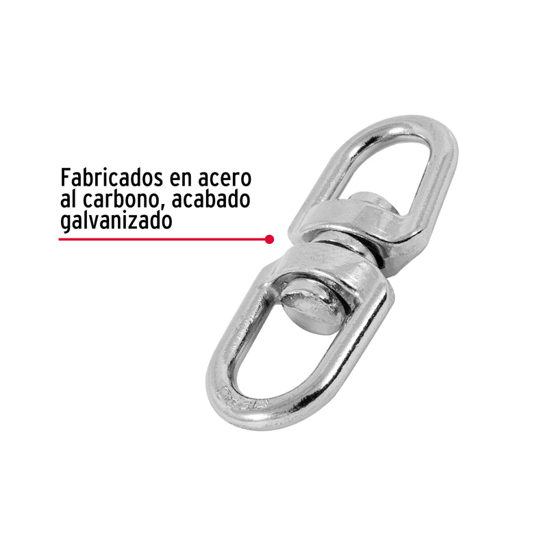 Destorcedor Fiero de zinc, 5/32" para cable