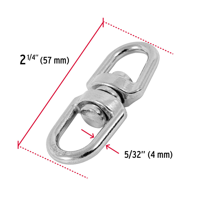 Destorcedor Fiero de zinc, 5/32" para cable