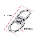 Destorcedor Fiero de zinc, 5/16" para cable