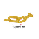 Cadena Fiero 8 mm de plástico amarilla, carrete de 25m