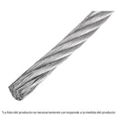 Cable 1/4" de acero 7x7 Truper hilos Fiero 75 metros