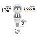 Bola de arrastre Truper capacidad 2000 lb
