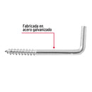 Bolsa con 144 alcayatas roscadas de 19 X 60, Fiero