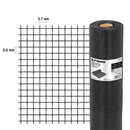 Rollo de malla mosquitera Fiero Truper 30 m x 1.5m fibra de vidrio negra