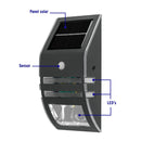 Arbotante solar Volteck con sensor de movimiento 2 LED