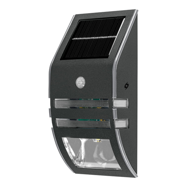 Arbotante solar Volteck con sensor de movimiento 2 LED