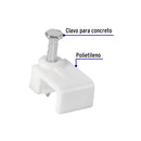 Bolsa con 20 grapas blancas Volteck, 5 x 8.5 mm para cable plano