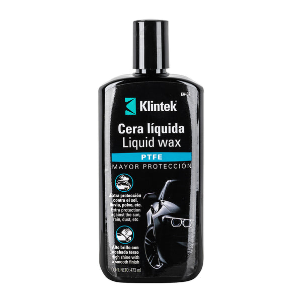 Cera líquida PTFE para auto Klintek, 473 ml