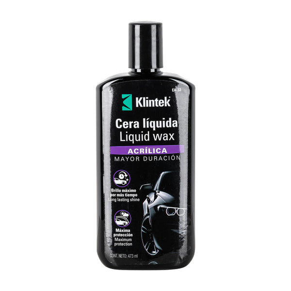 Cera líquida acrílica para auto  Klintek, 473 ml