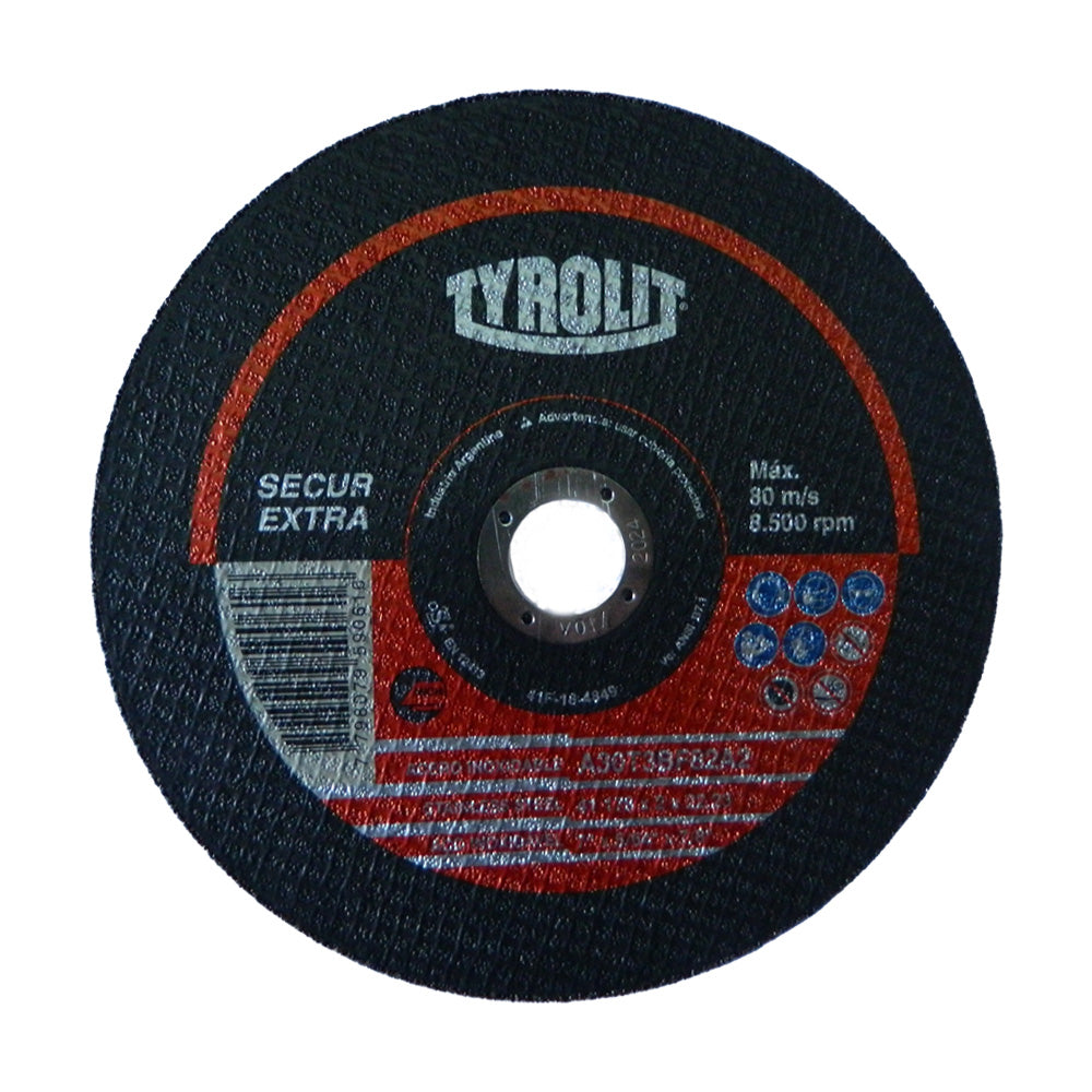Disque à Tronçonner TYROLIT Premium 178x22,23 Mm - Pour Acier Et Inox, Boîte De 25 Disques