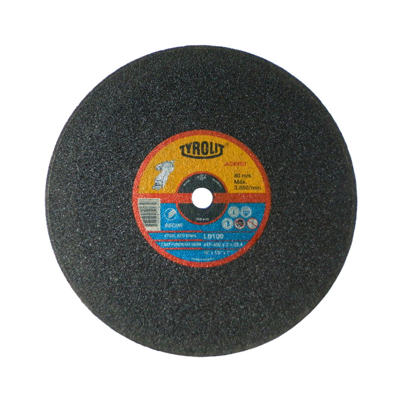 Disco de corte reforzado Tyrolit 400 x 3 x 25.4mm para acero